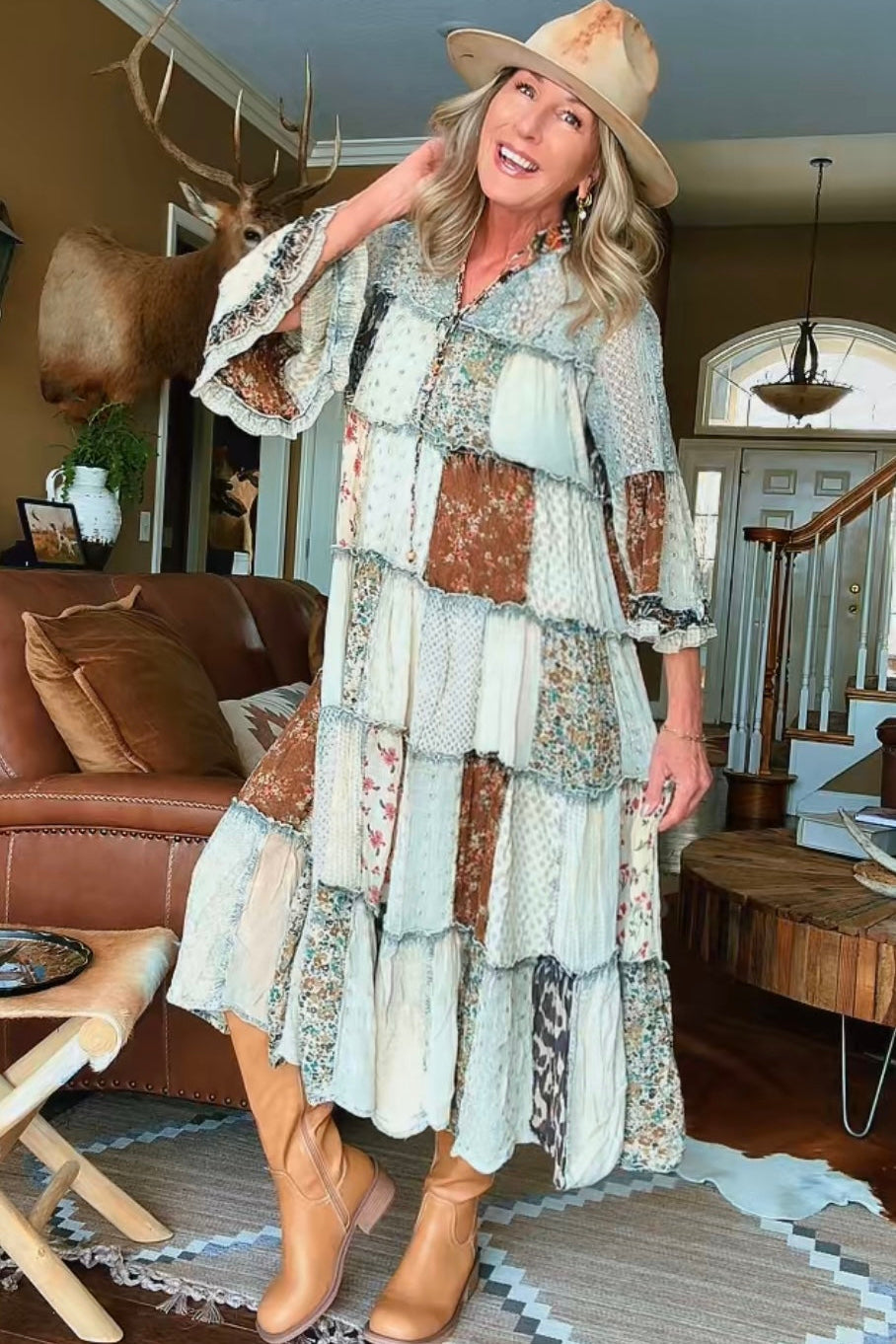 Timeless Touch Latte Dress