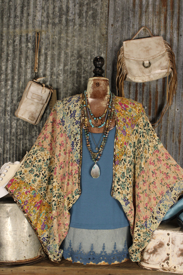 Flowy Floral Bolero