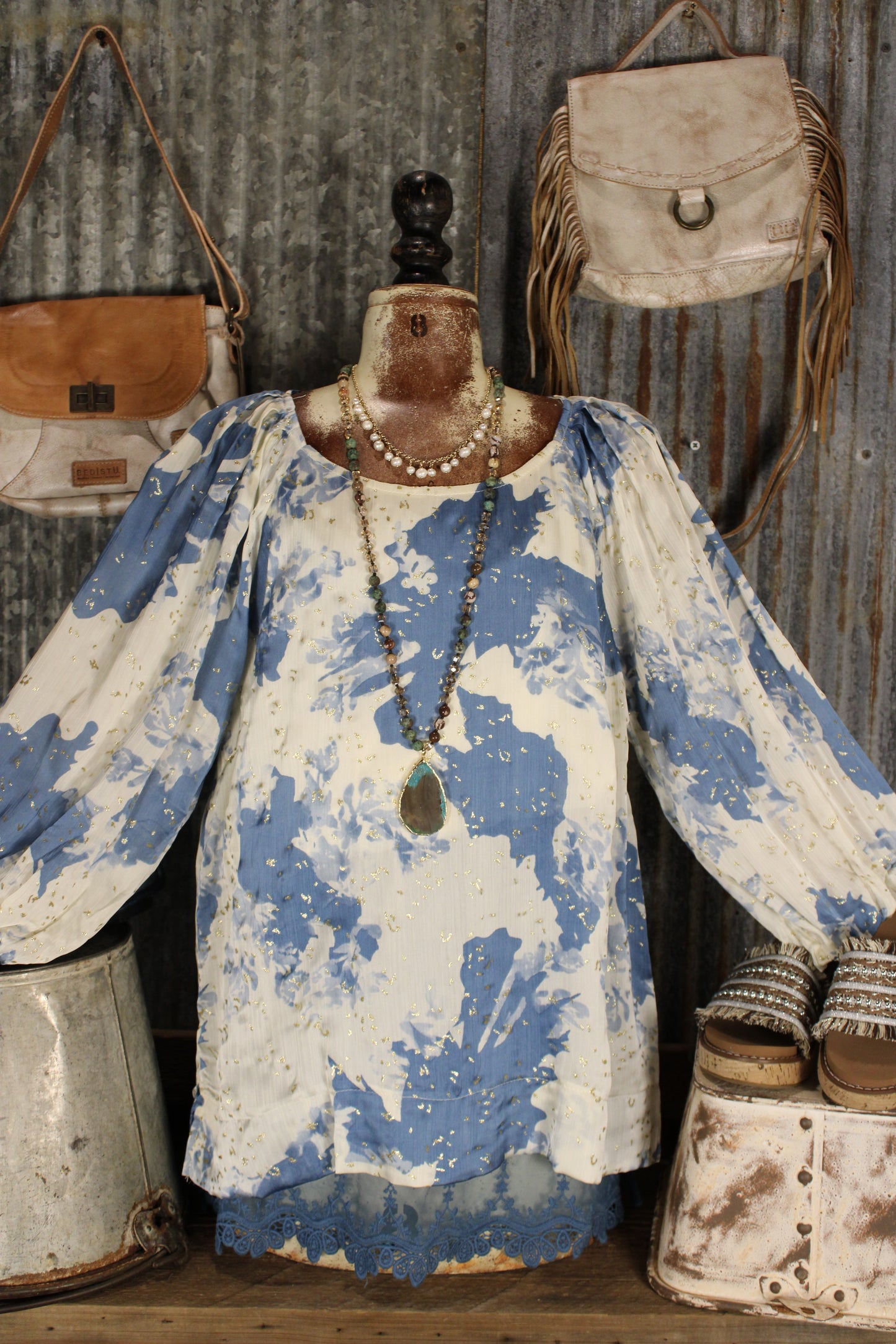 Moonlit Gold-Dust Blouse
