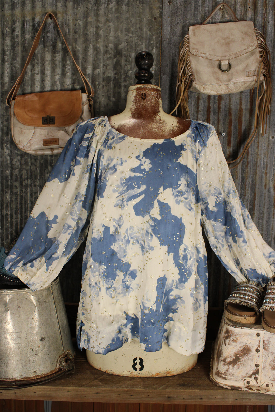 Moonlit Gold-Dust Blouse