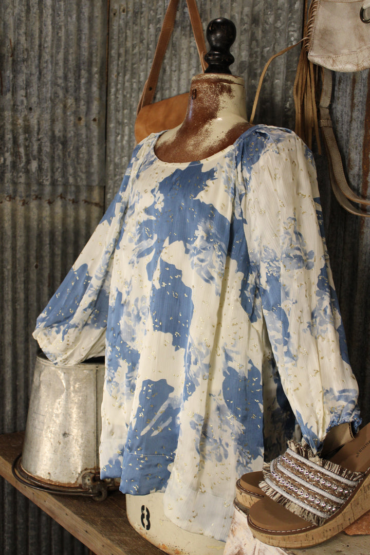 Moonlit Gold-Dust Blouse