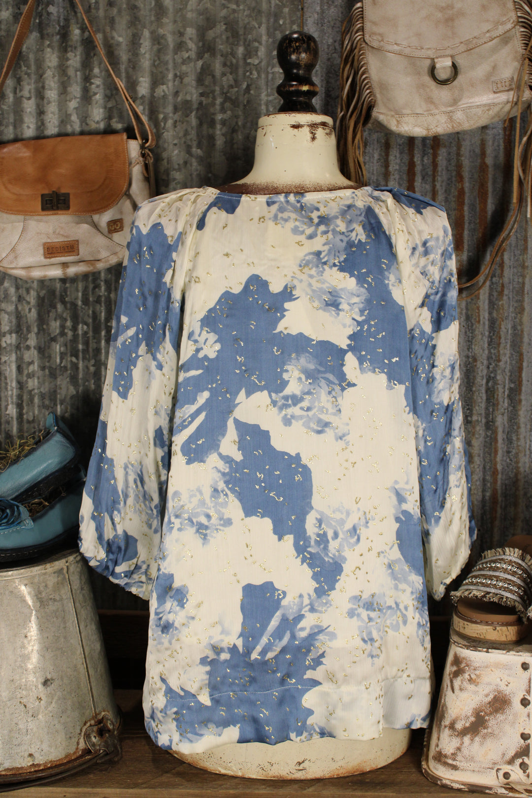 Moonlit Gold-Dust Blouse