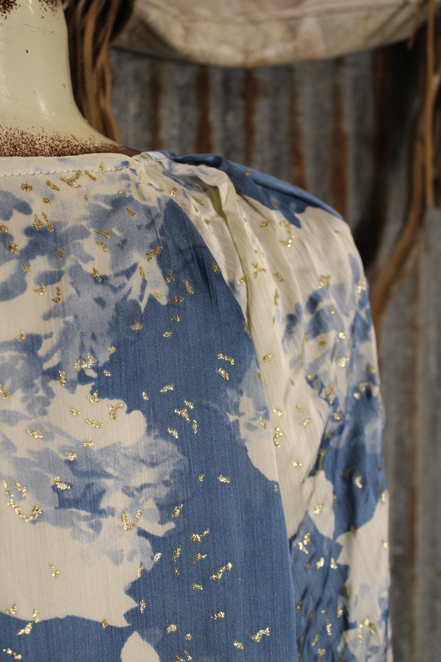 Moonlit Gold-Dust Blouse