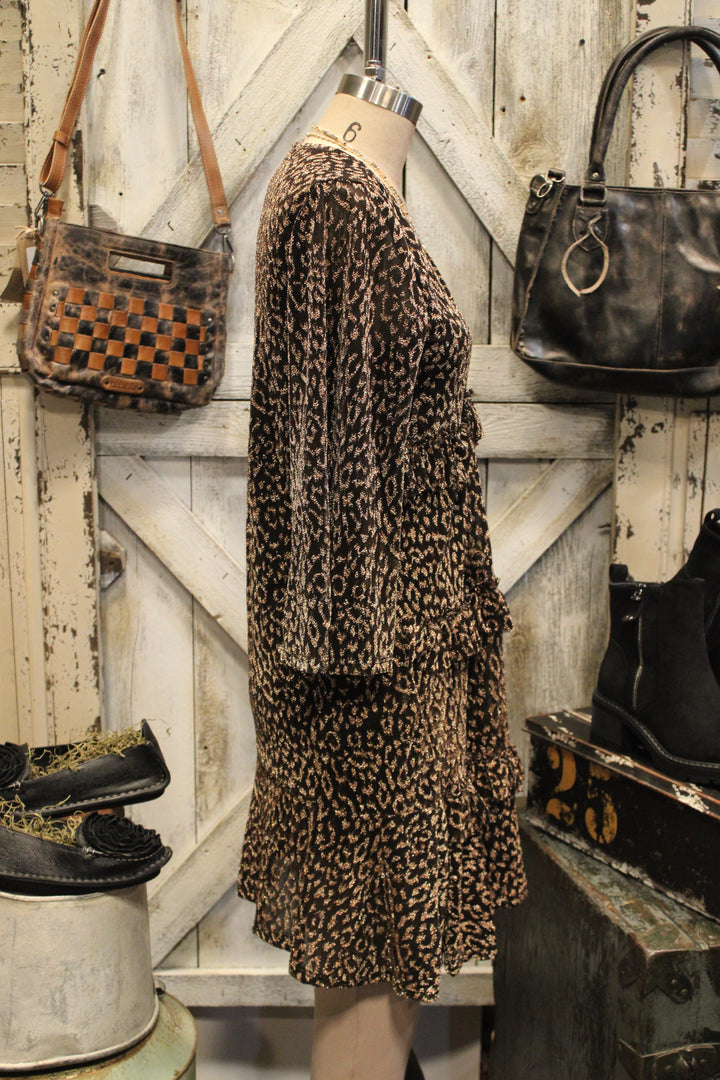 Leopard Luxe Shimmer Dress