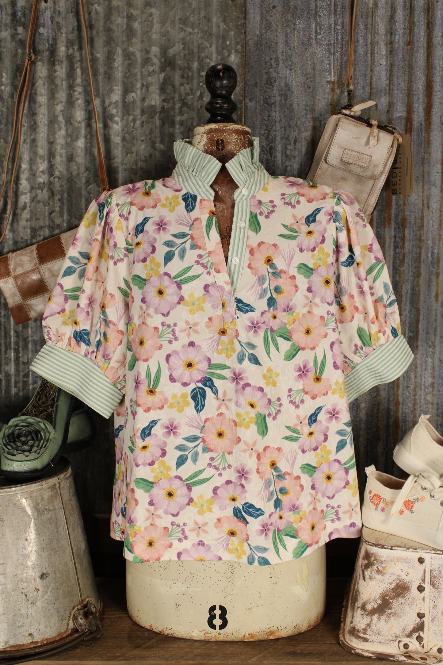 Petals And Stripes Blouse