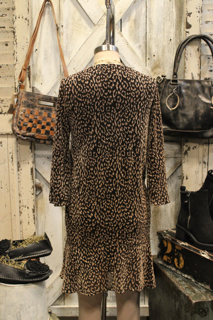 Leopard Luxe Shimmer Dress