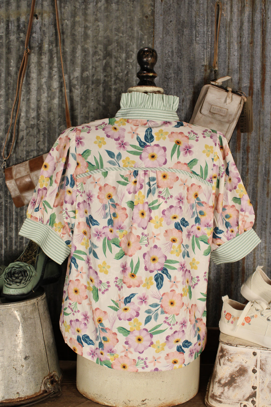 Petals And Stripes Blouse