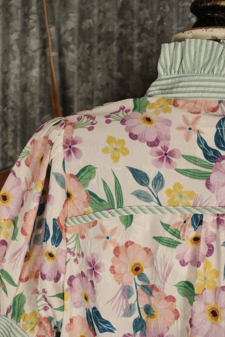 Petals And Stripes Blouse