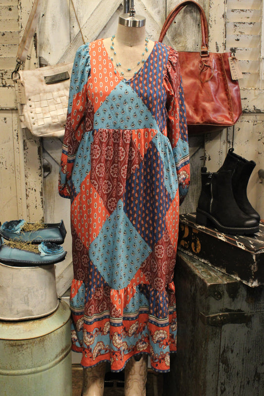 Ready For Fun Patchwork Dress