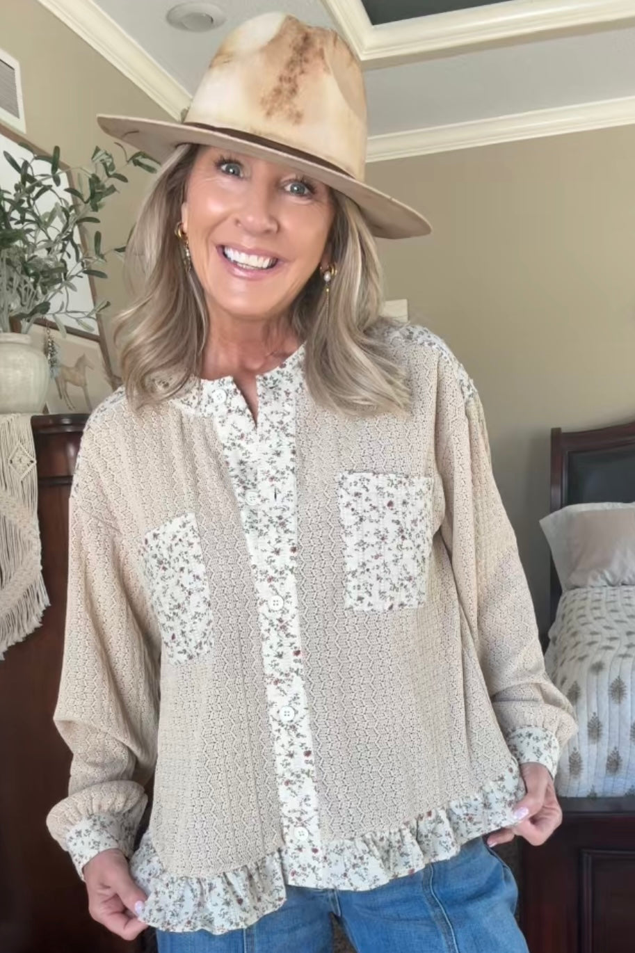 Sweet Fields Floral Blouse