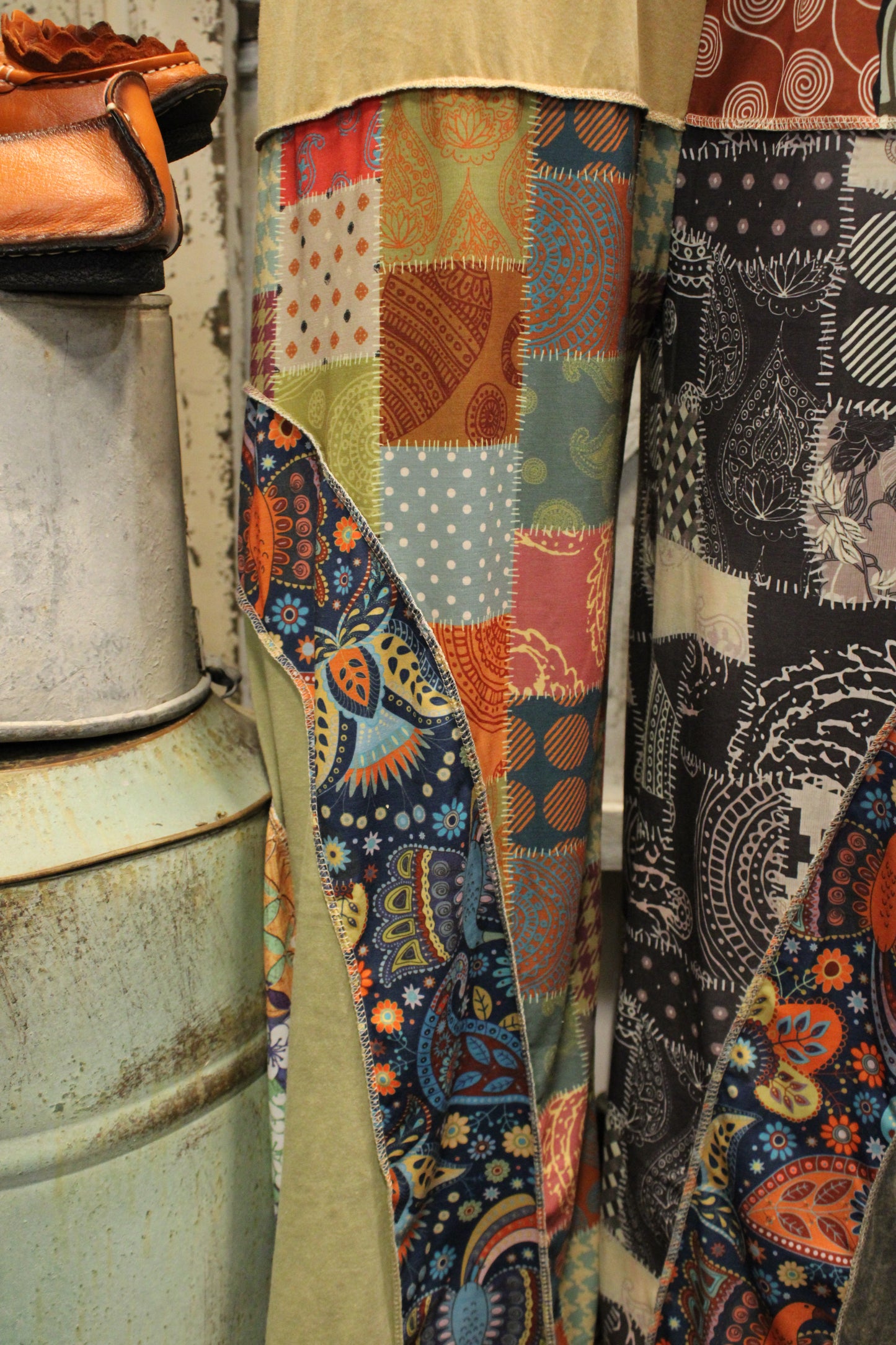 Boho Hippie Patchwork  Overalls