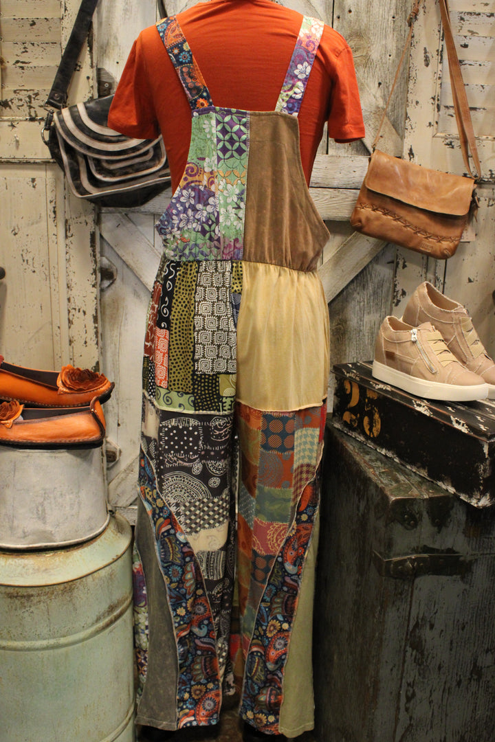 Boho Hippie Patchwork  Overalls