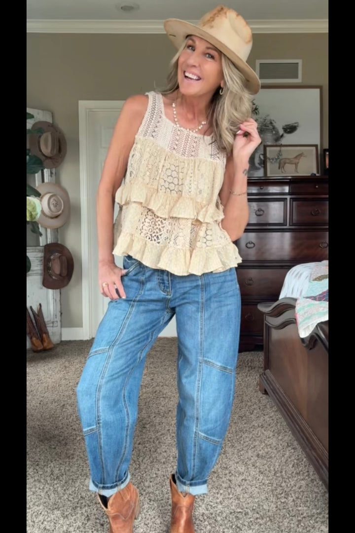 Heirloom Lace Ruffle Top