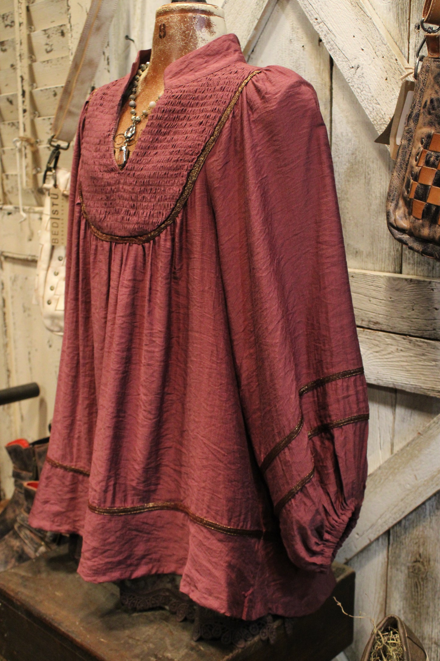 Vintage Vineyard Shimmer Blouse