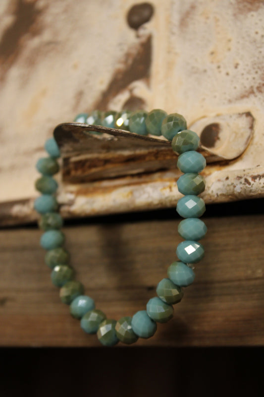 Sparkle And Shine Stretch Bracelets Sea Green