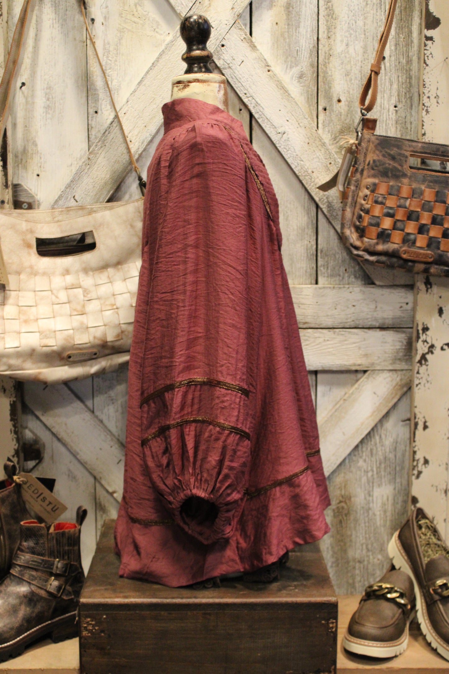 Vintage Vineyard Shimmer Blouse