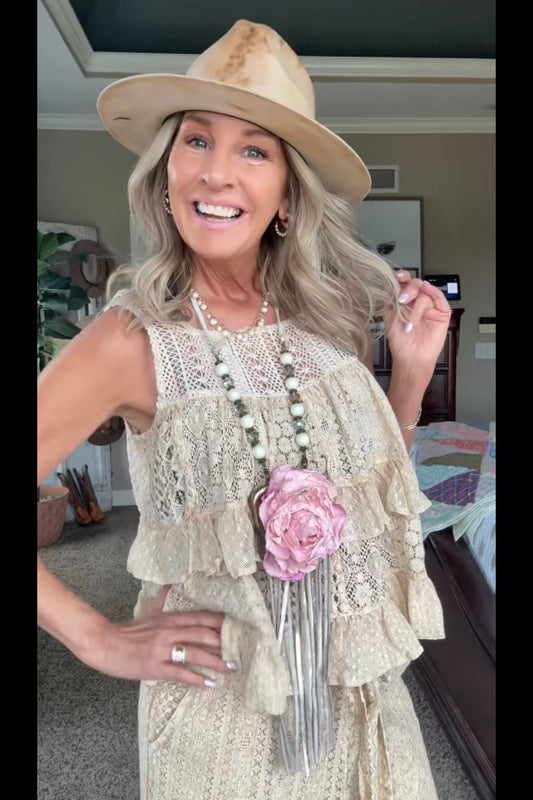 Canyon Rose Coin Purse Necklace