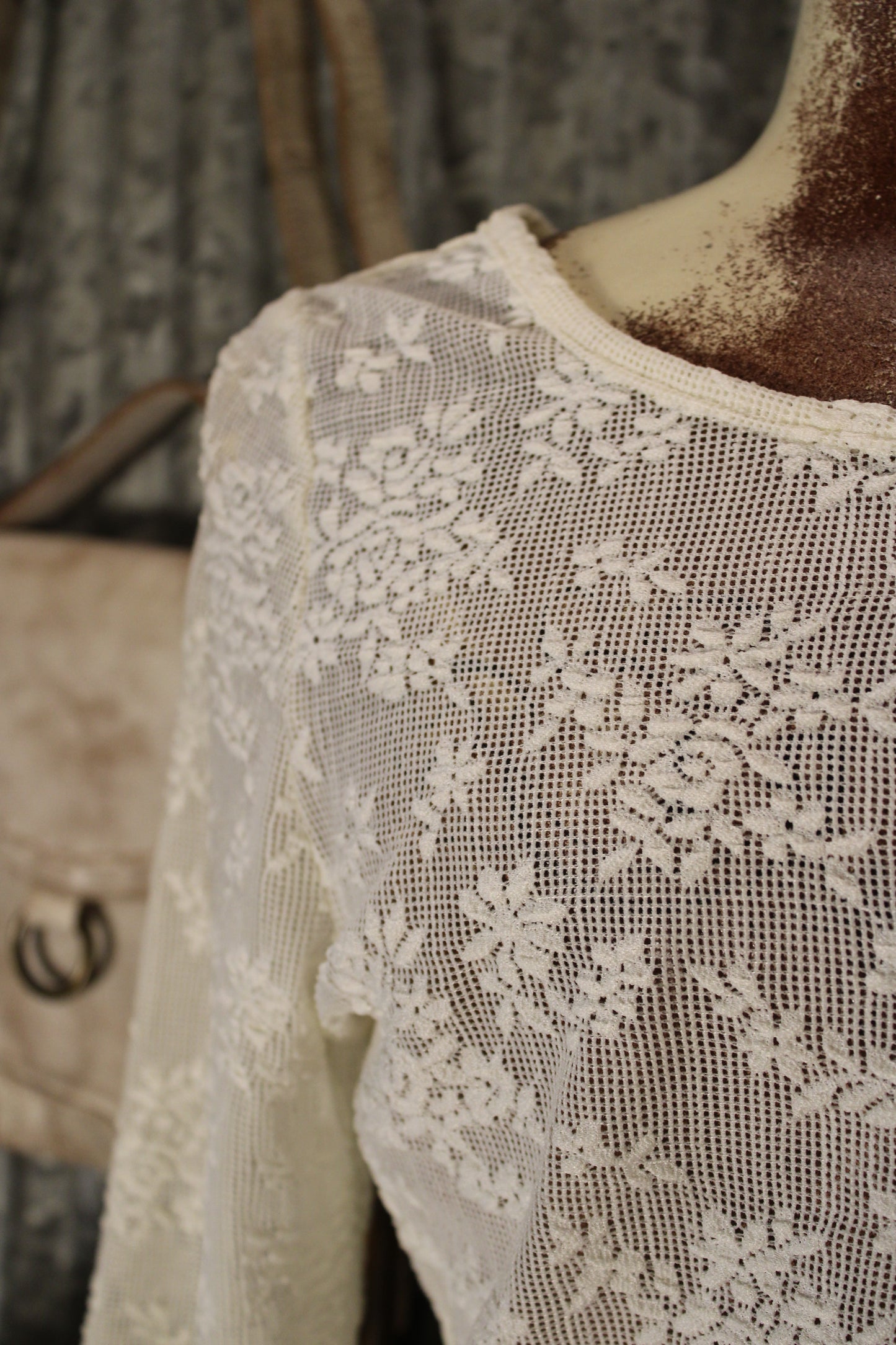 Timeless Lace Cream Blouse