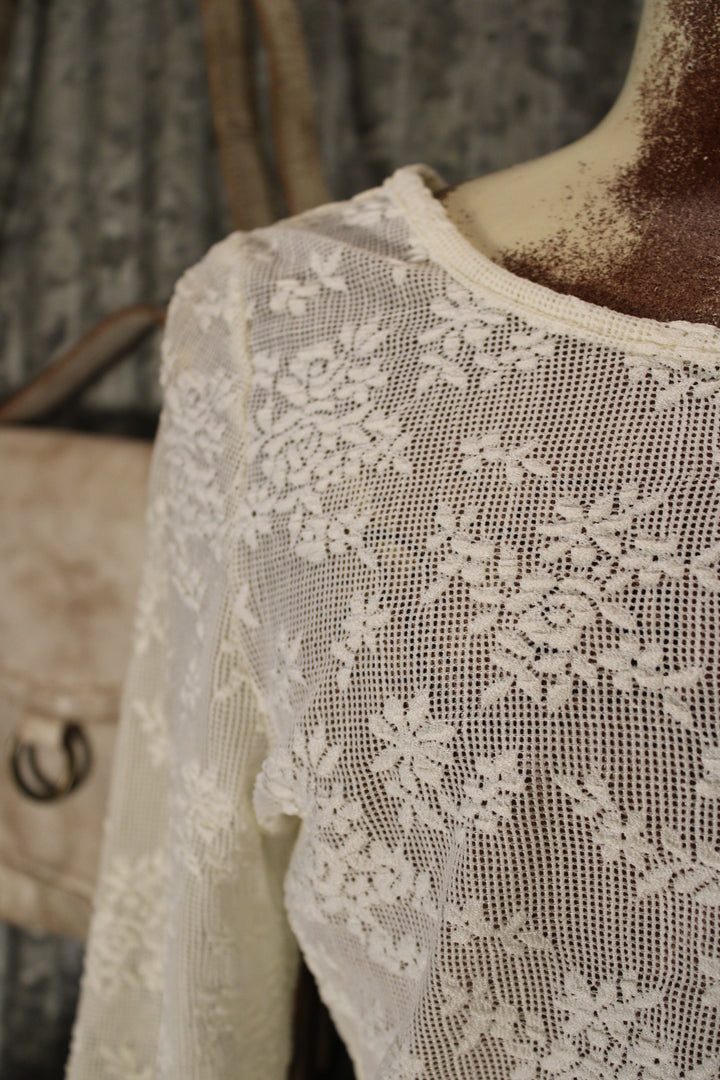 Timeless Lace Cream Blouse
