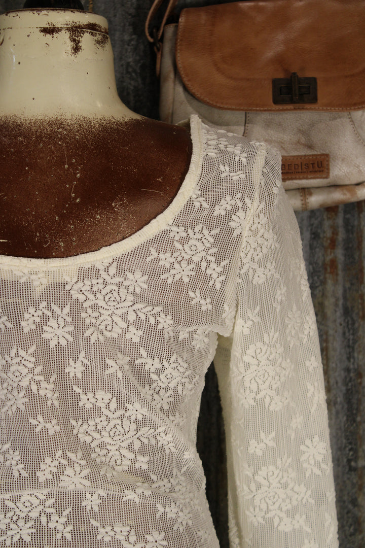 Timeless Lace Cream Blouse