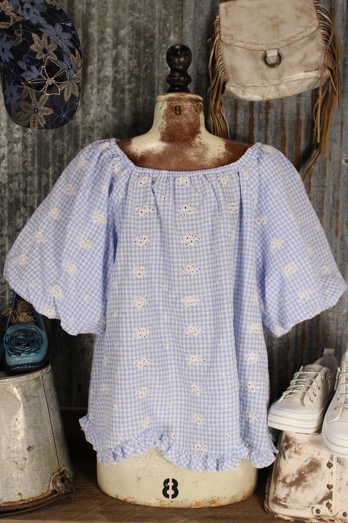 Cloudwashed Bluebell Blouse