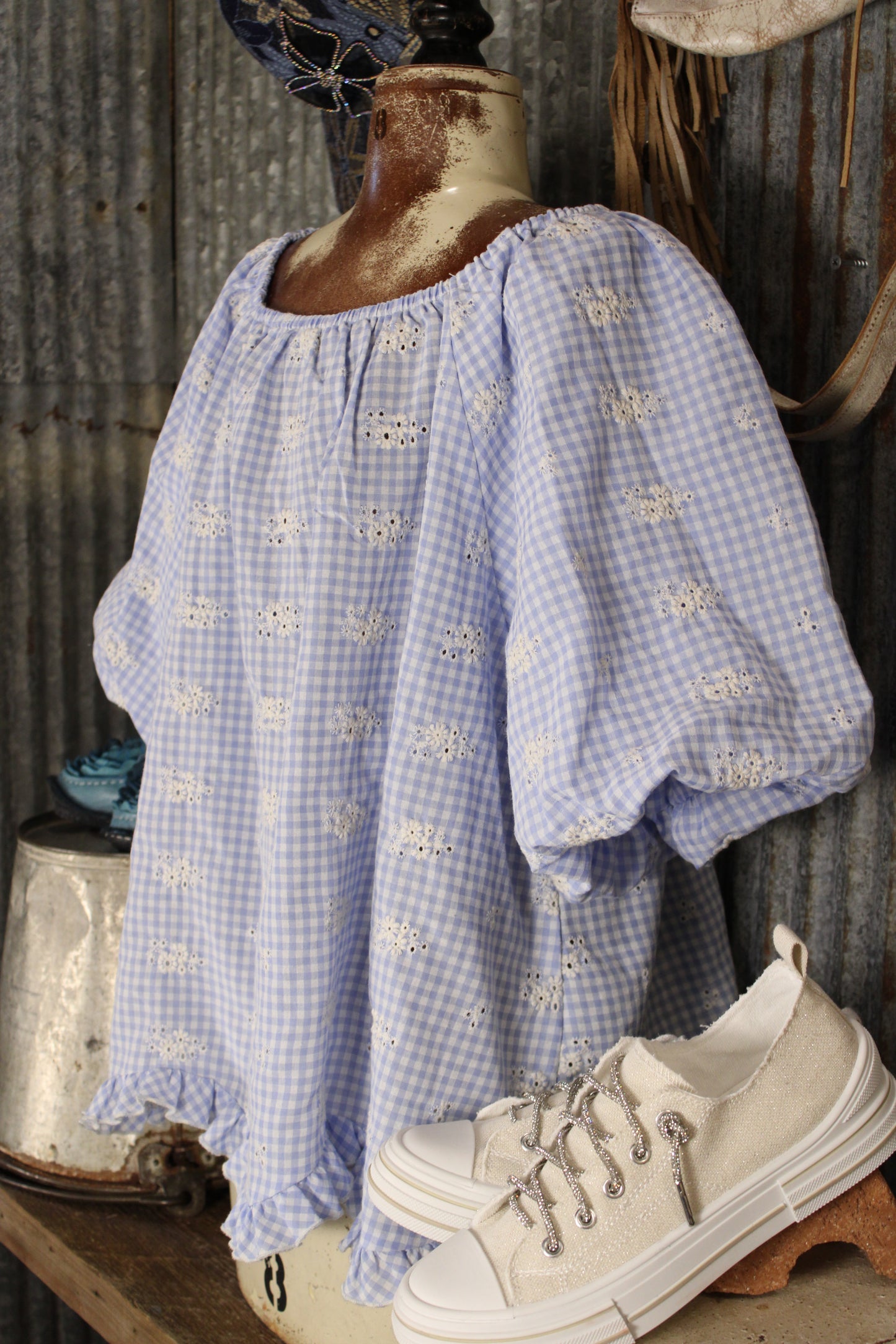 Cloudwashed Bluebell Blouse