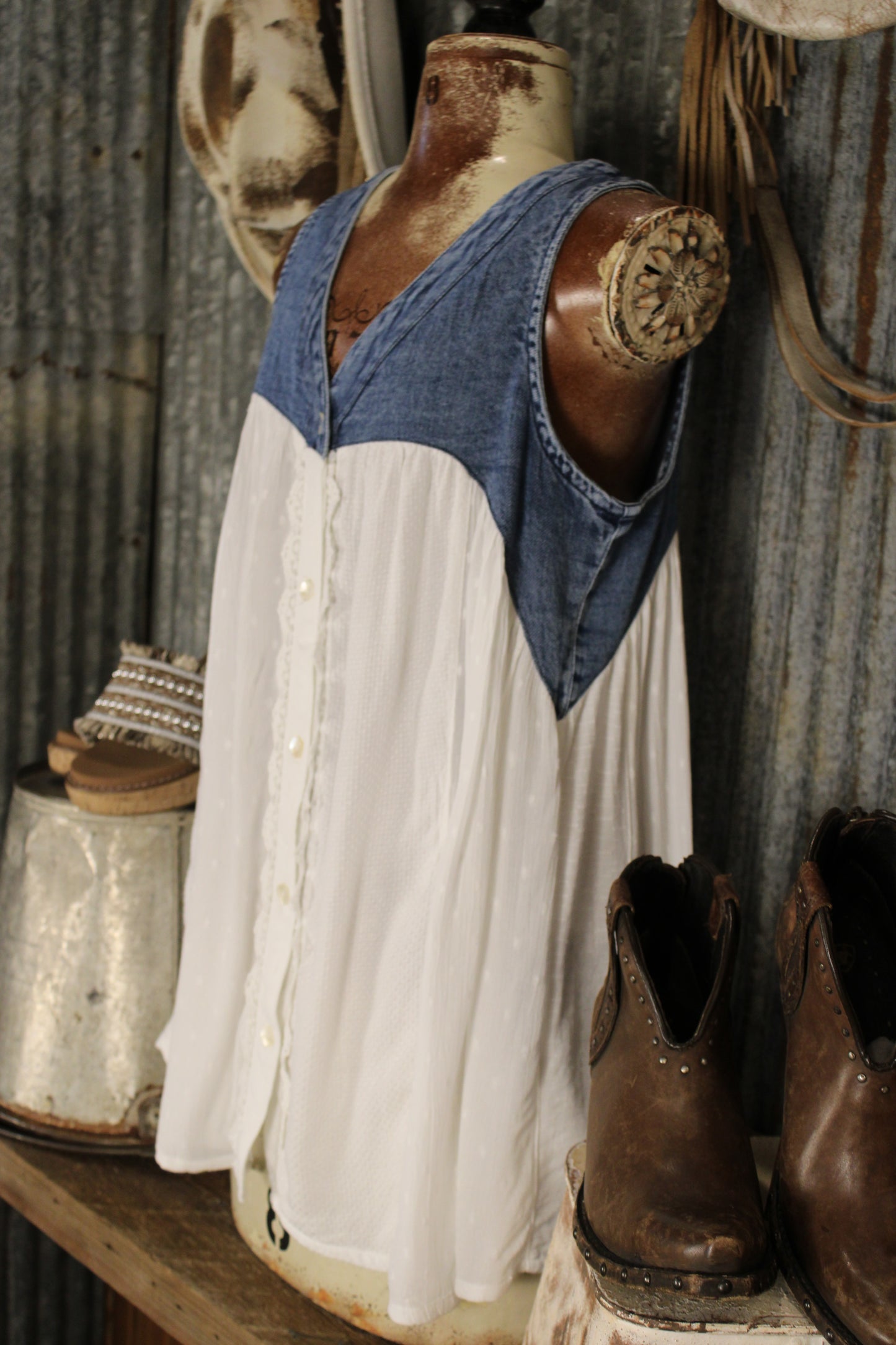 Darling Denim Tank