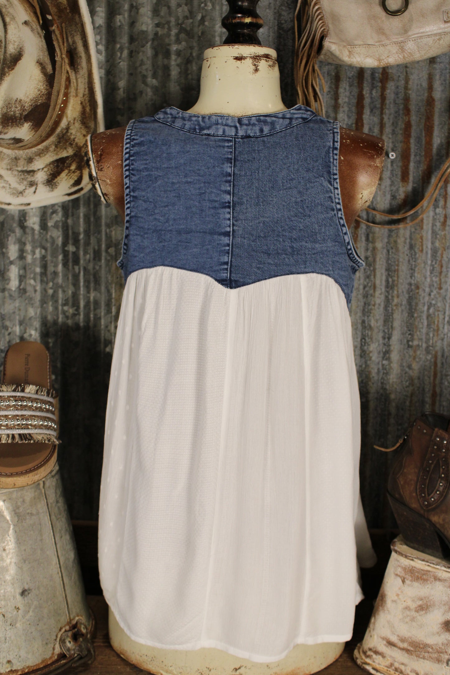 Darling Denim Tank