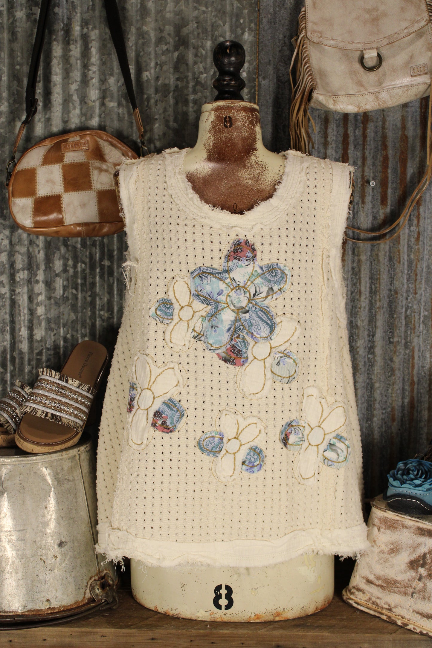 Petal And Thread Cotton Tank