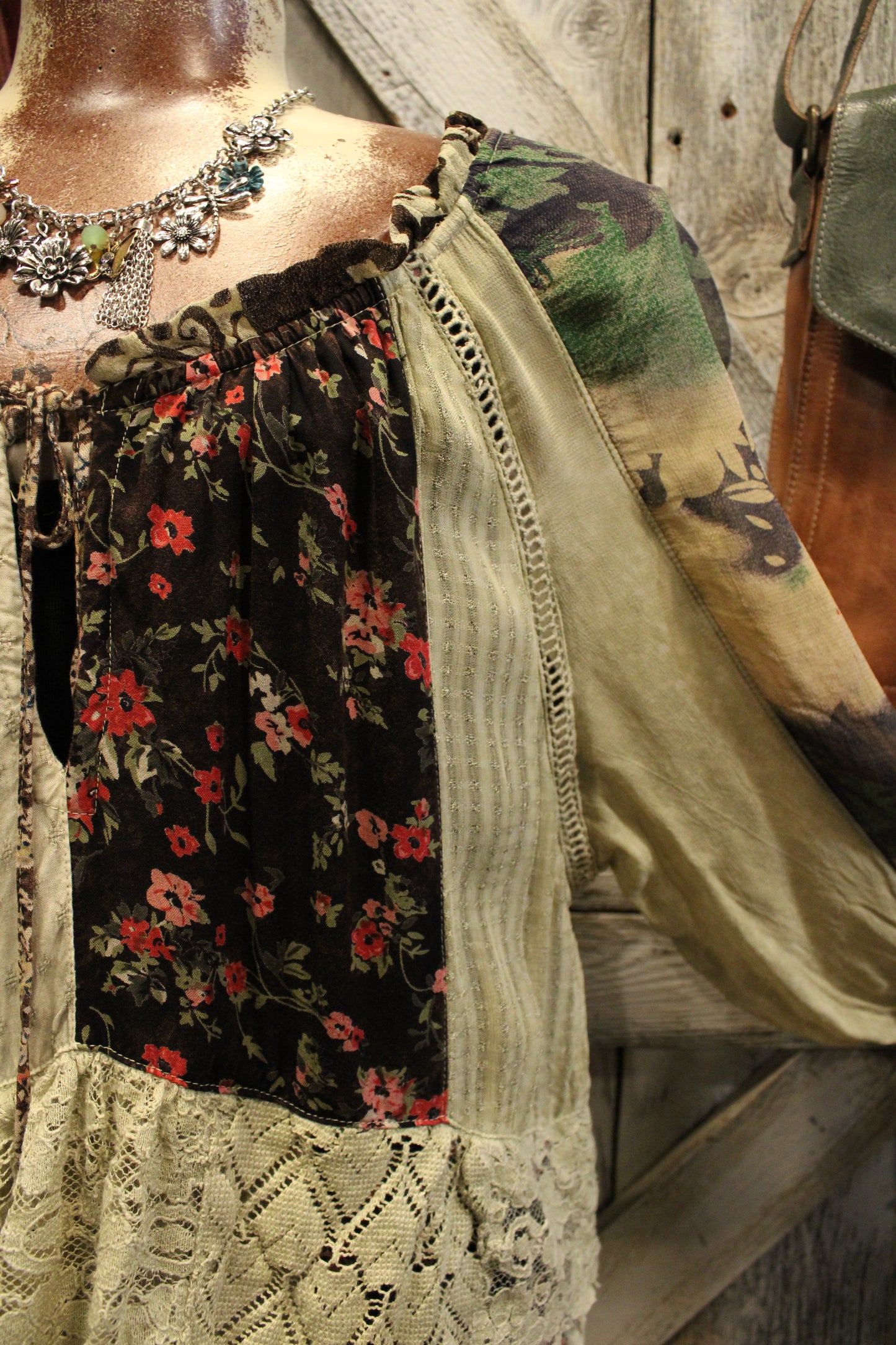 Sage And Floral Beauty Blouse