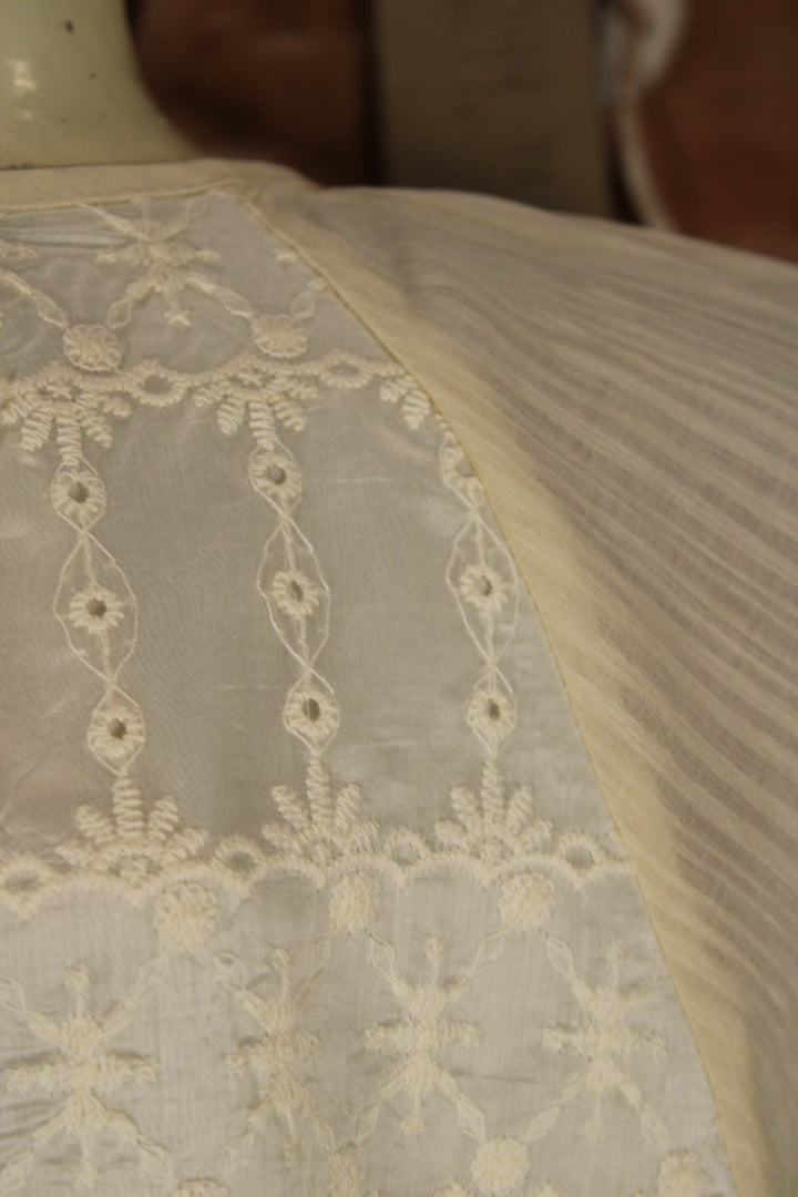 Chantilly Cream Eyelet Top