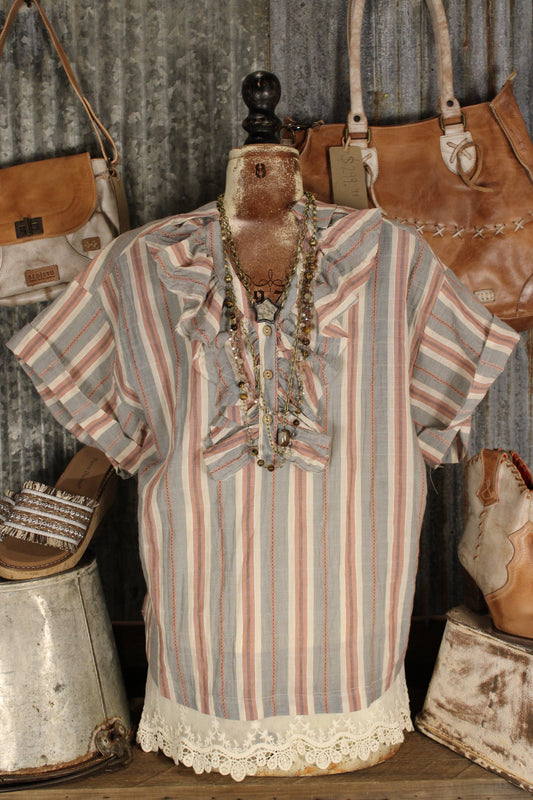 Sweet Breeze Cotton Blouse