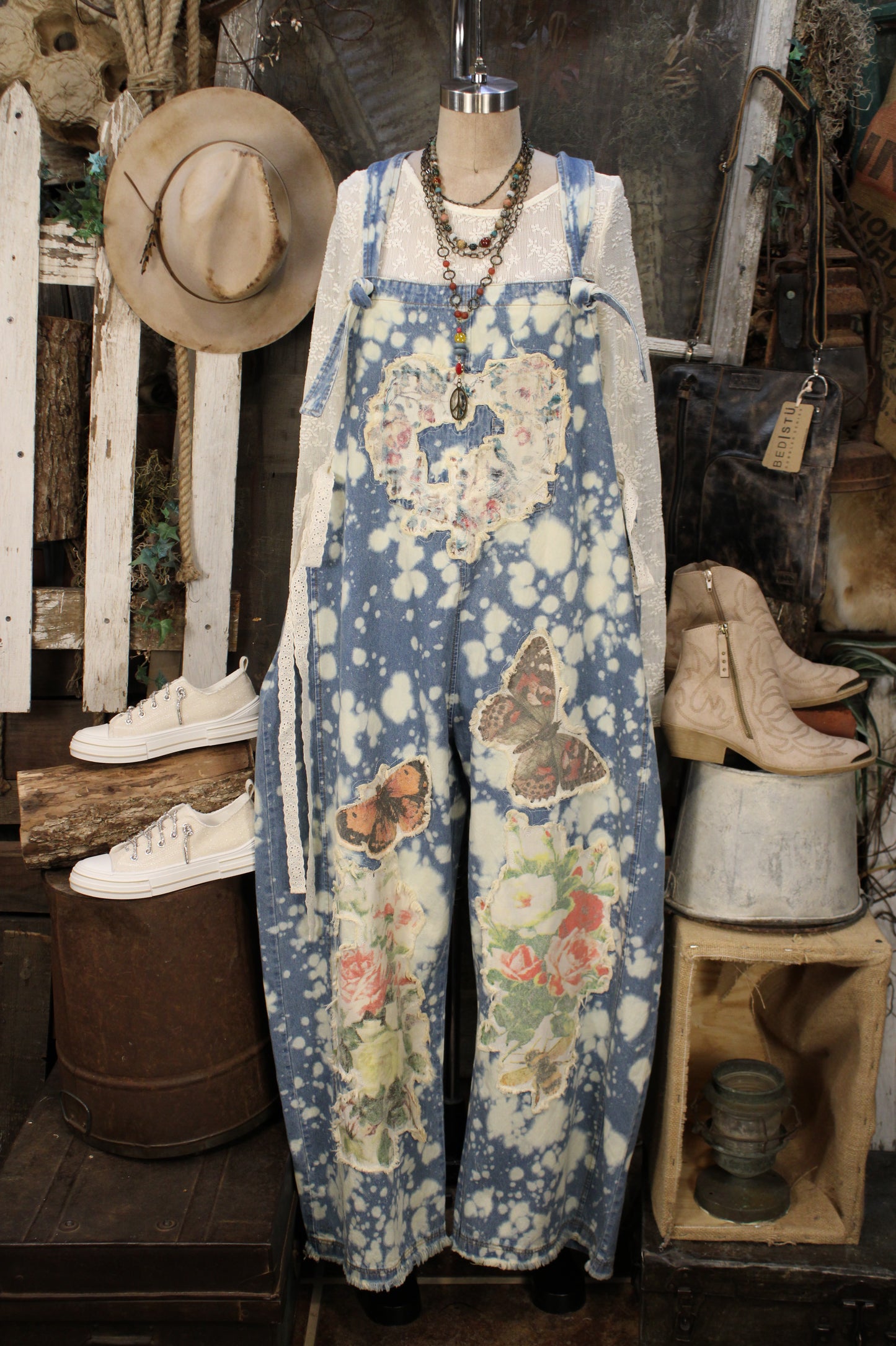 Painted Garden Overalls