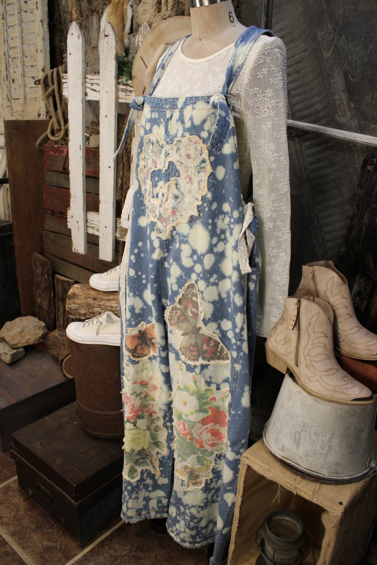 Painted Garden Overalls