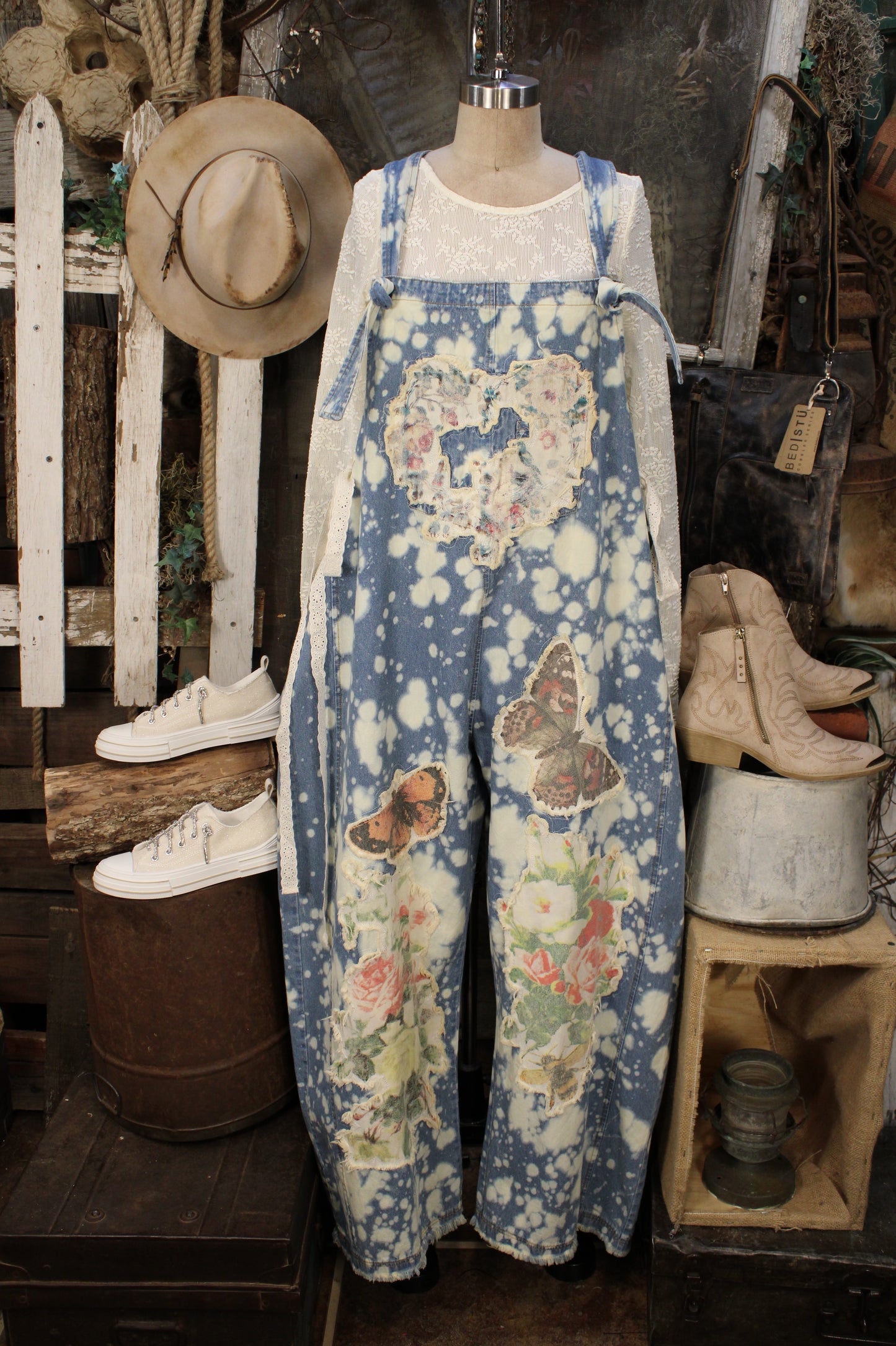 Painted Garden Overalls