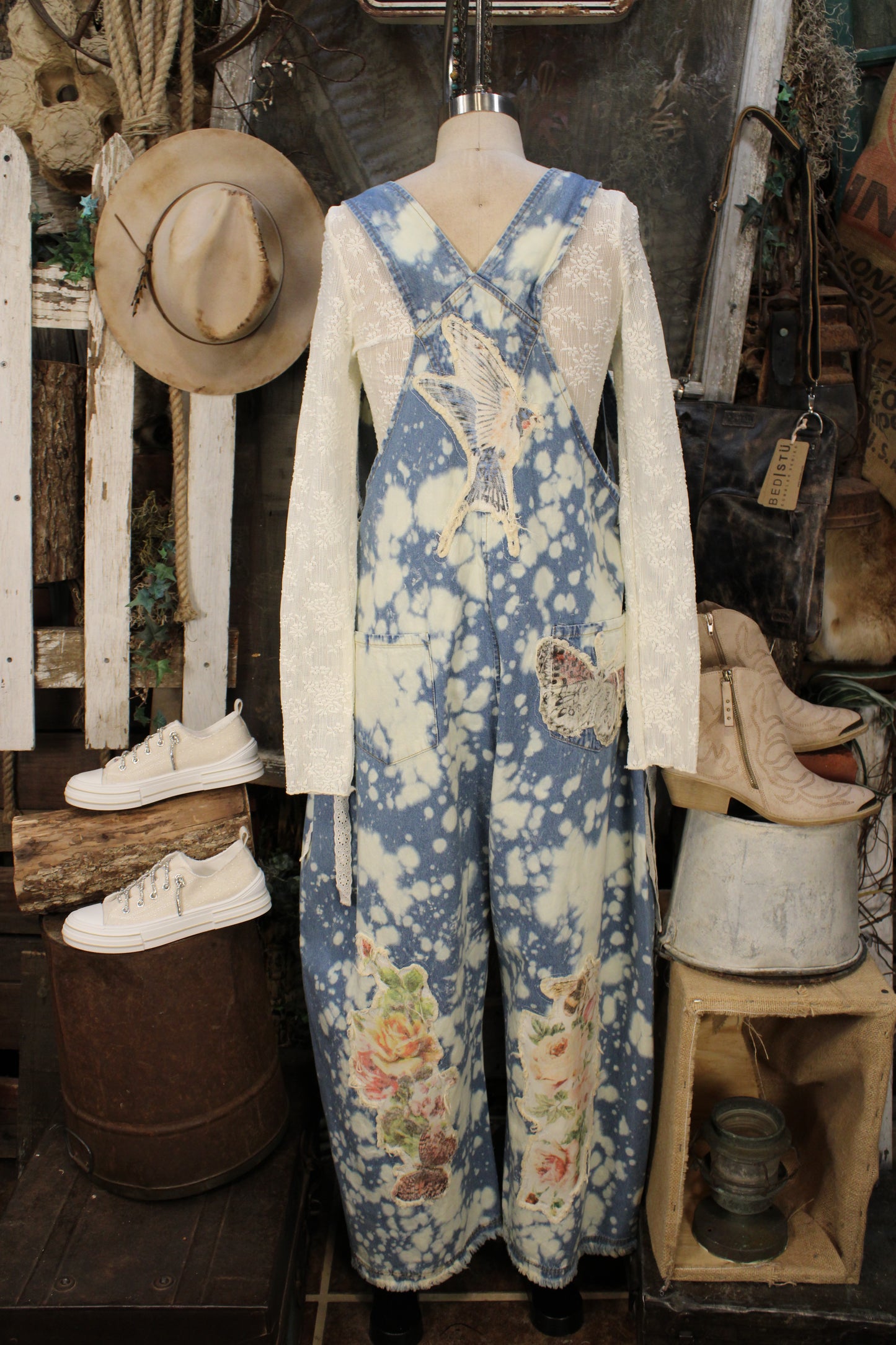 Painted Garden Overalls