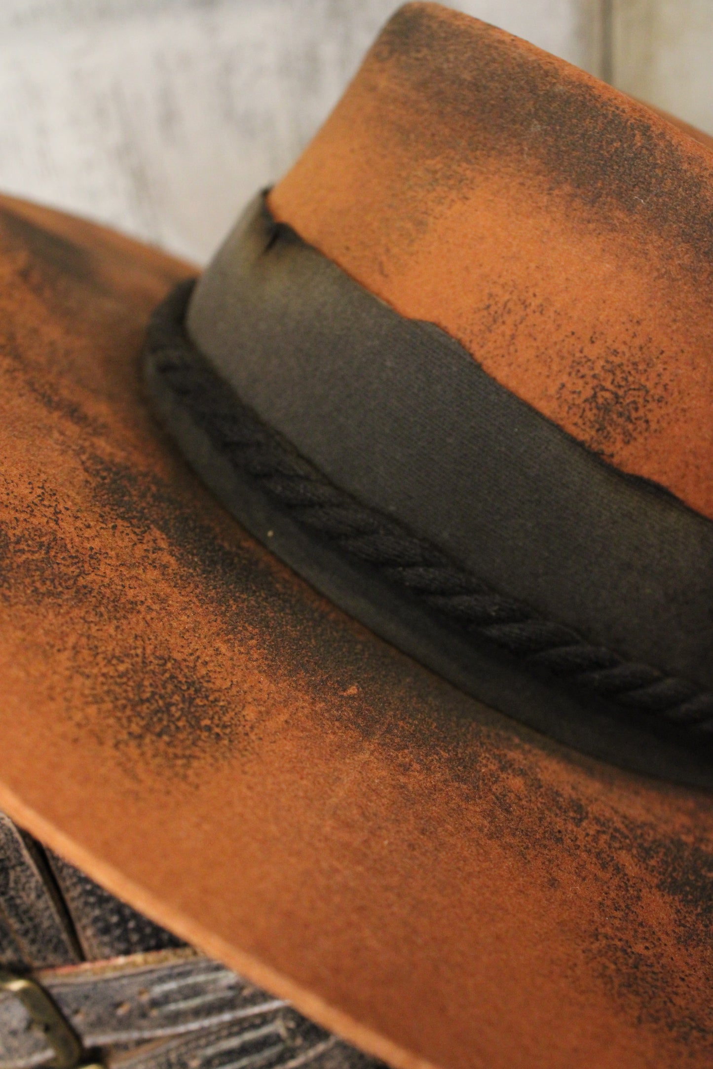 Rustic Ember Wide Brim Hat