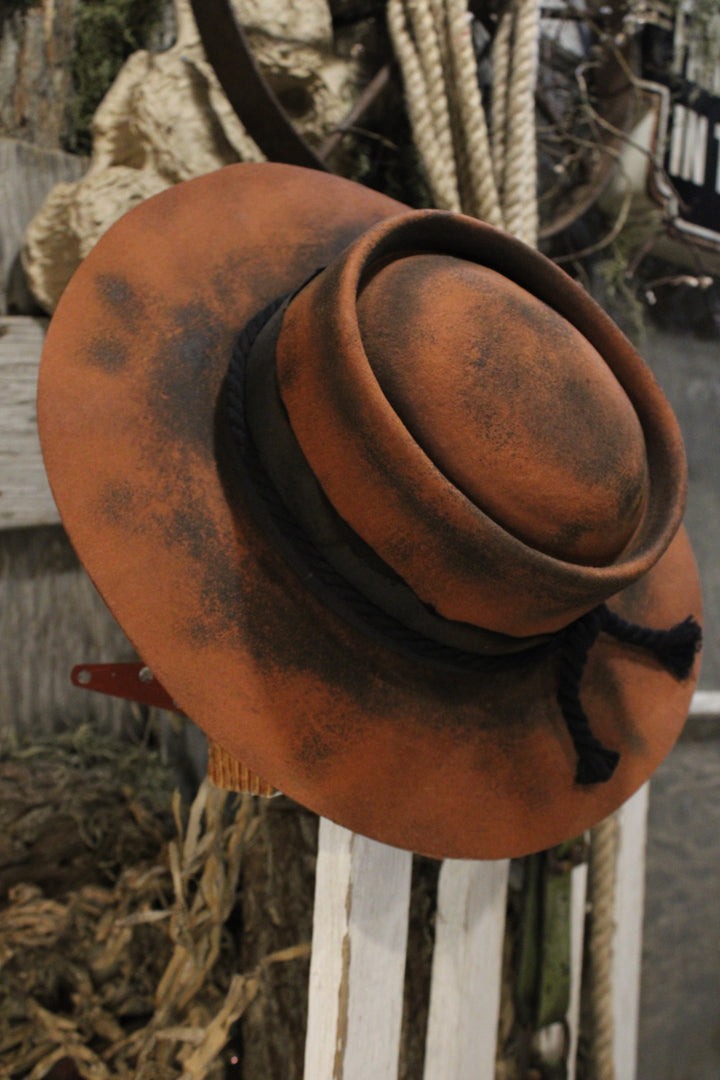 Rustic Ember Wide Brim Hat