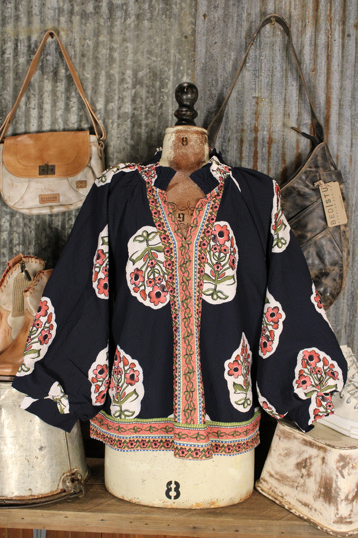 Cape Cod Navy Blouse