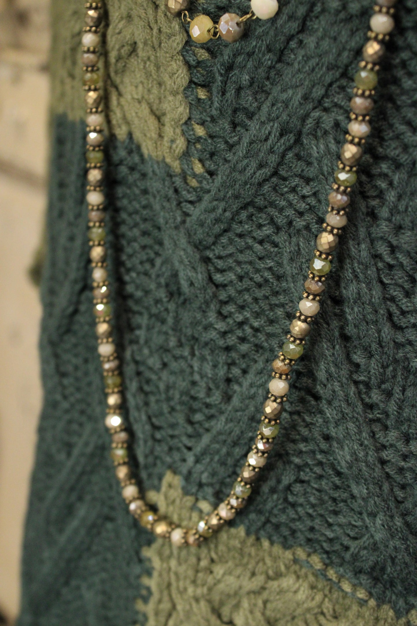 Woven Olive Sweater Vest