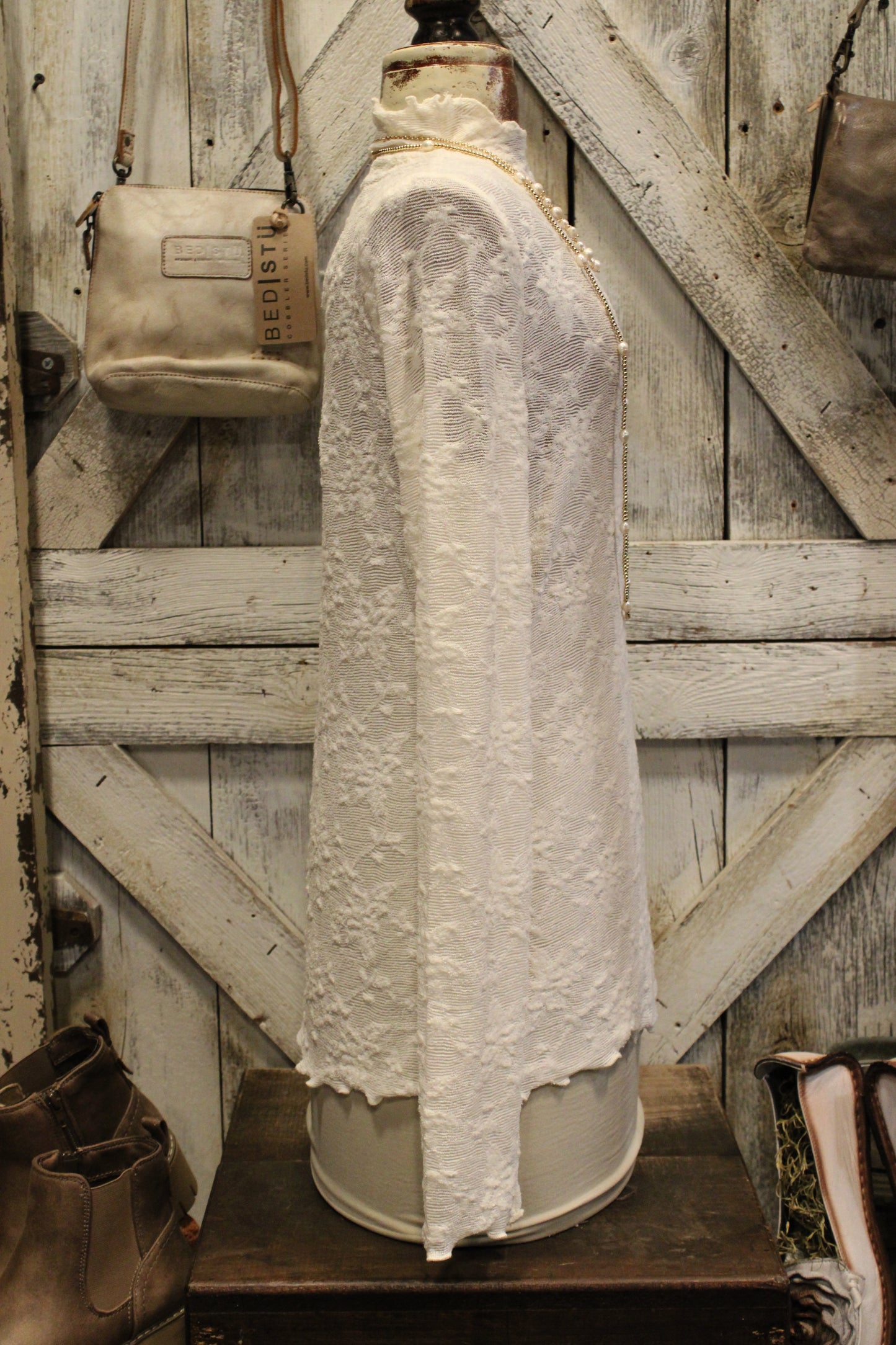 Vanilla Kiss Mesh Top