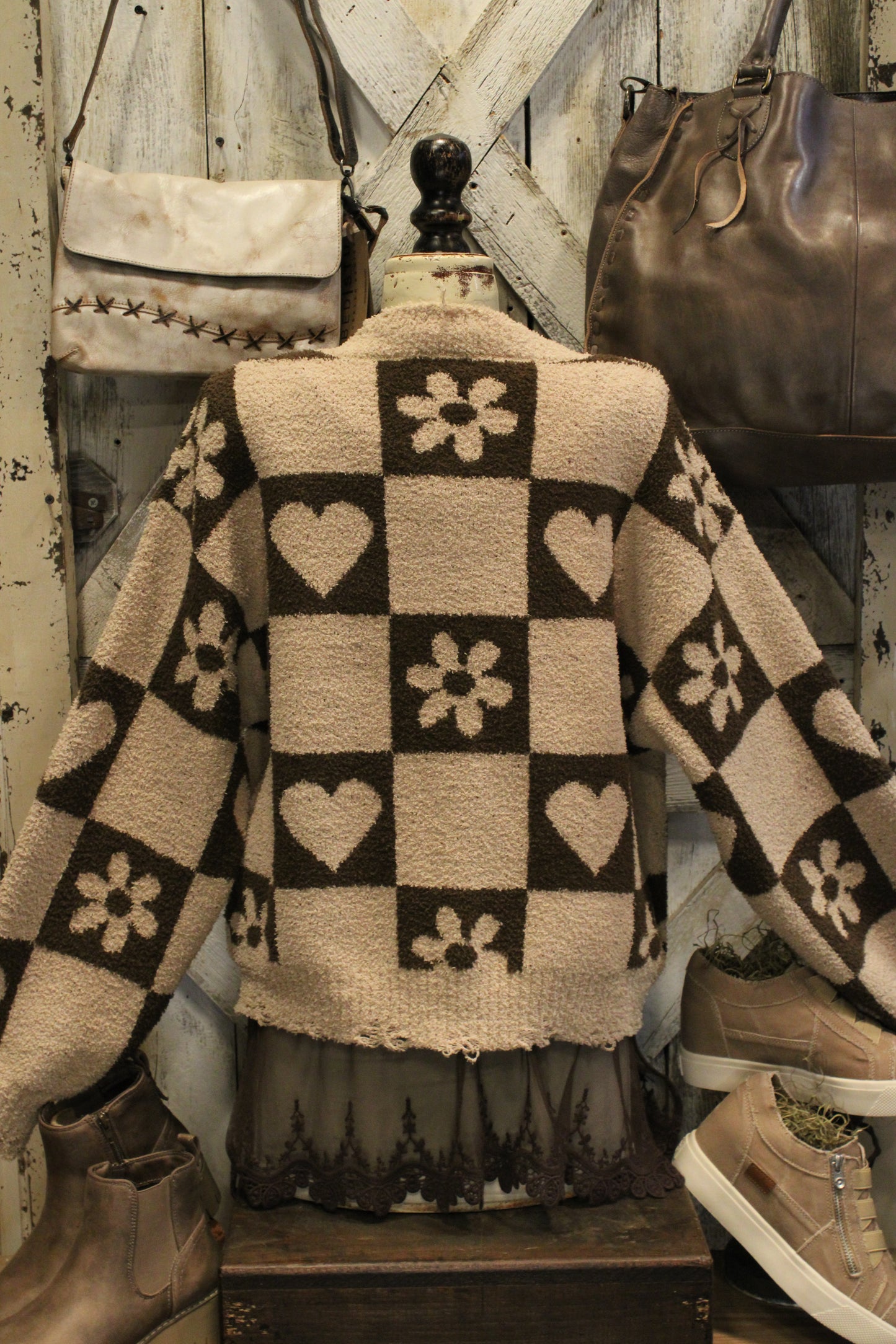 Sweet Checkered Dreams Sweater