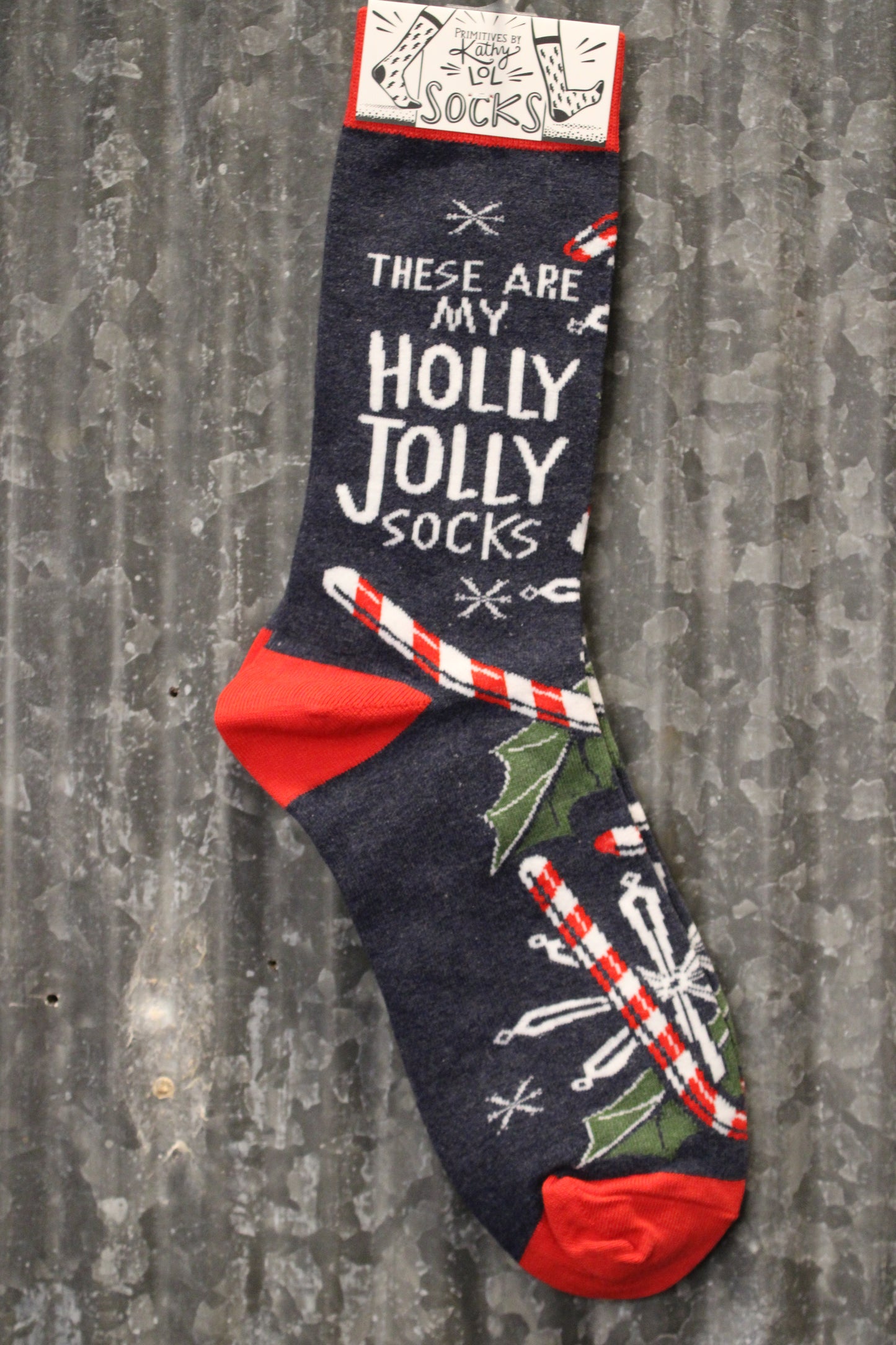 These Are My Holly Jolly Socks