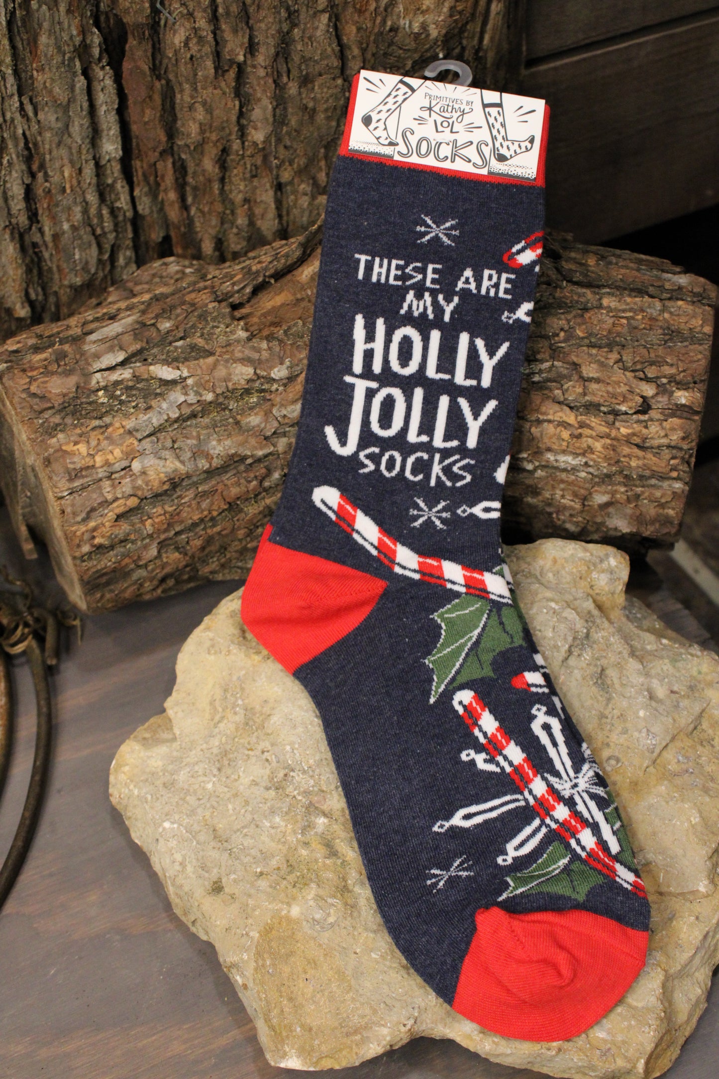 These Are My Holly Jolly Socks