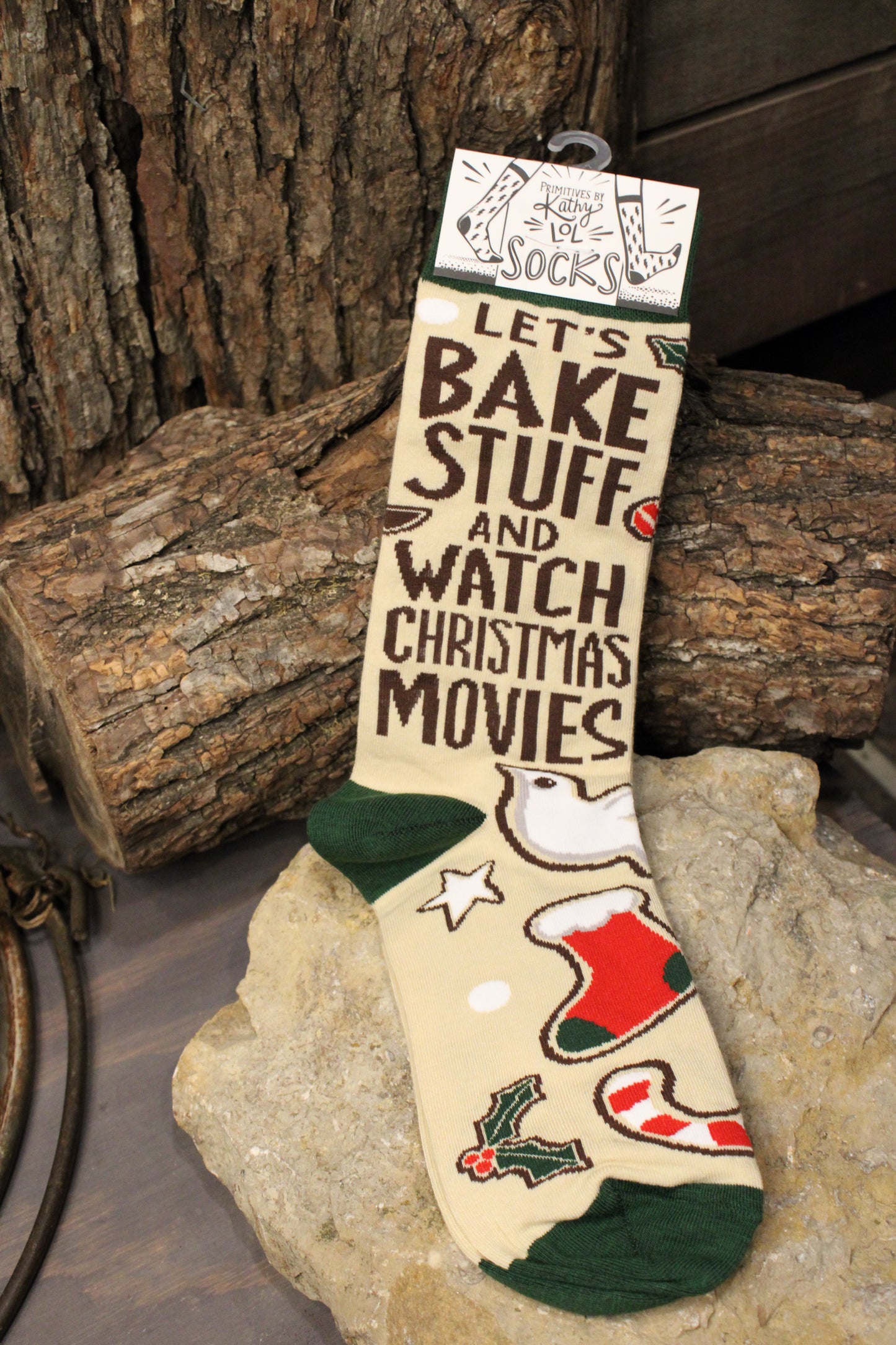 Let's Bake Stuff And Watch Christmas Movies Socks