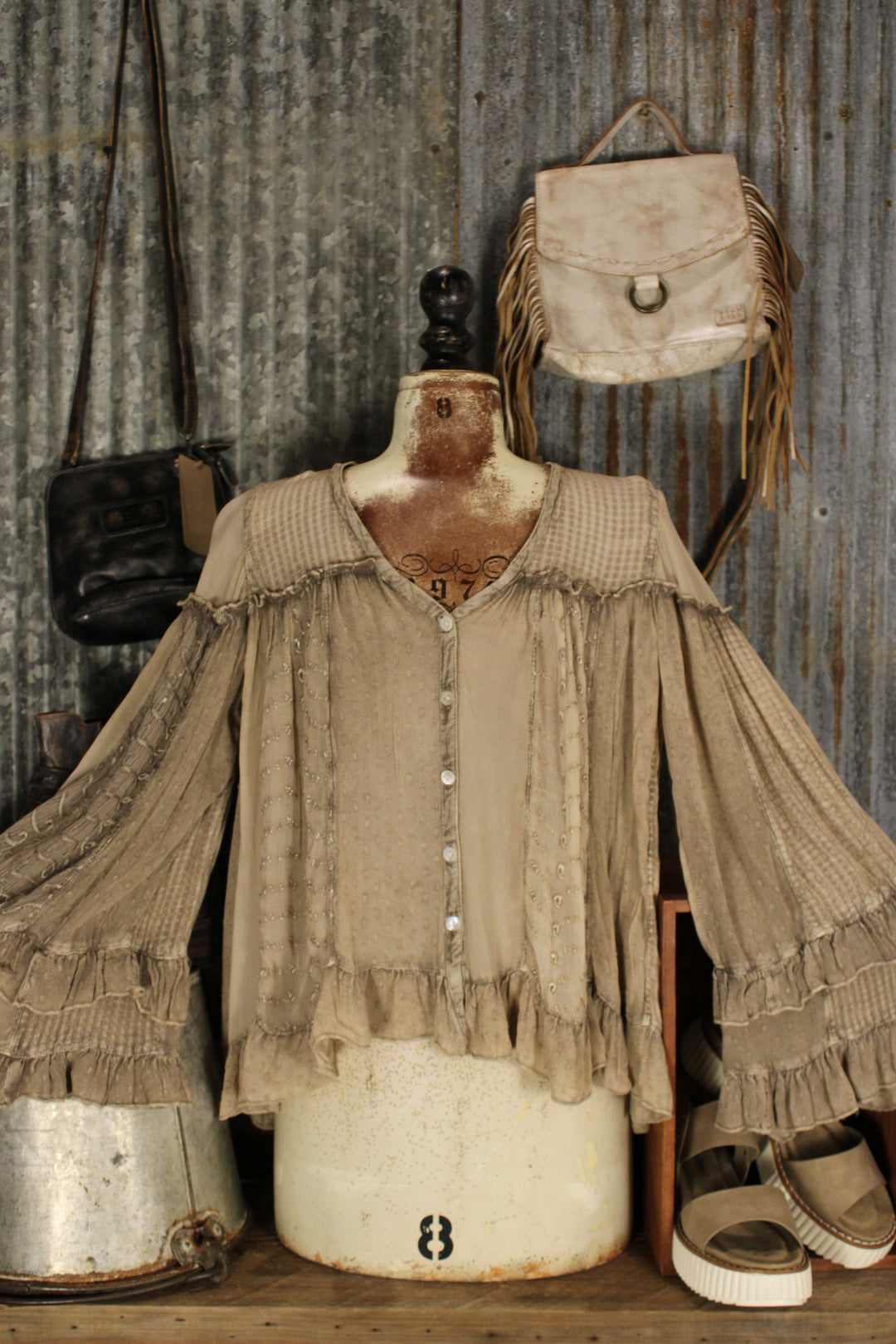 Moonmist Latte Blouse