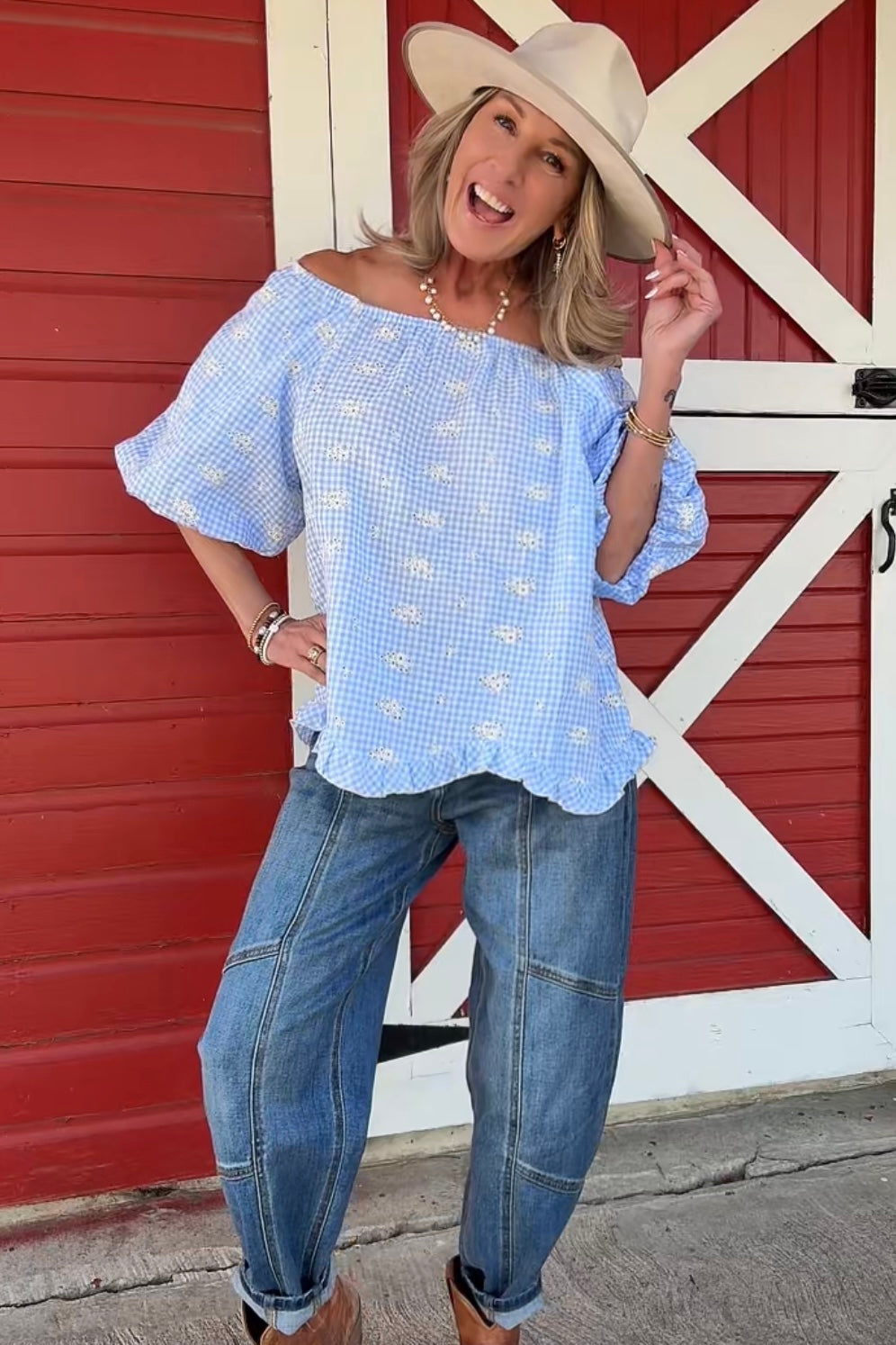 Cloudwashed Bluebell Blouse