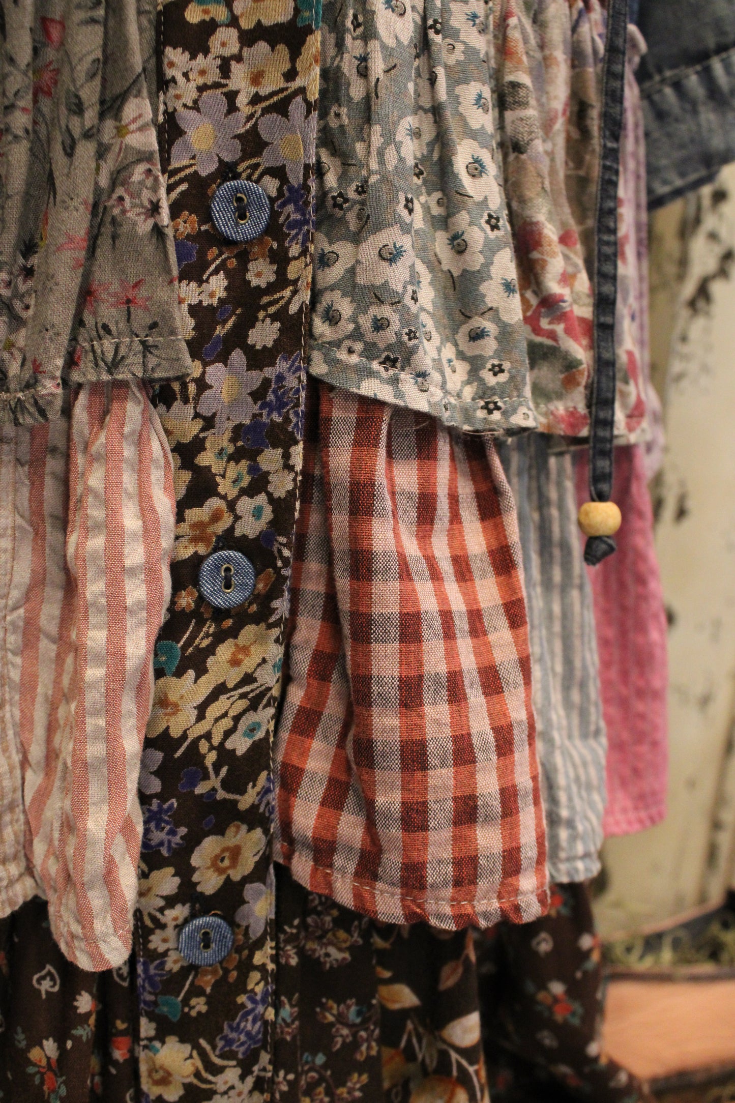 Country Charm Hooded Patchwork Top