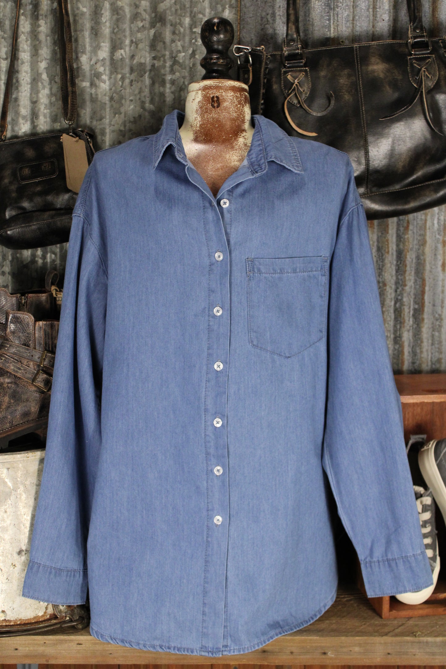 Blue Skies Button Down