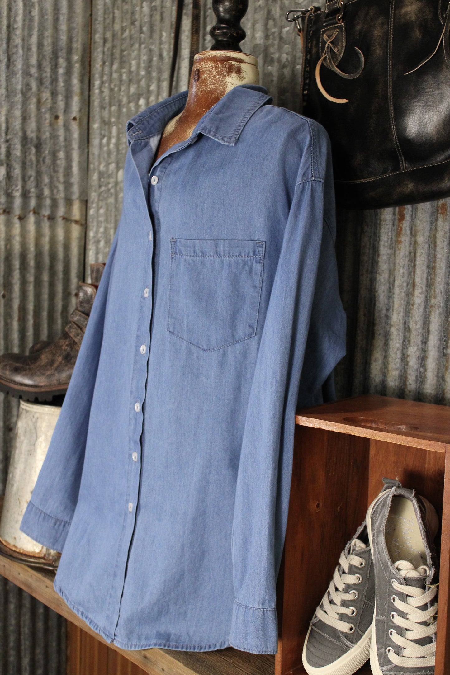 Blue Skies Button Down